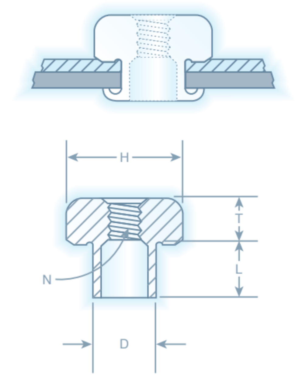 Internally-Threaded Fasteners | National Rivet & Manufacturing Co.
